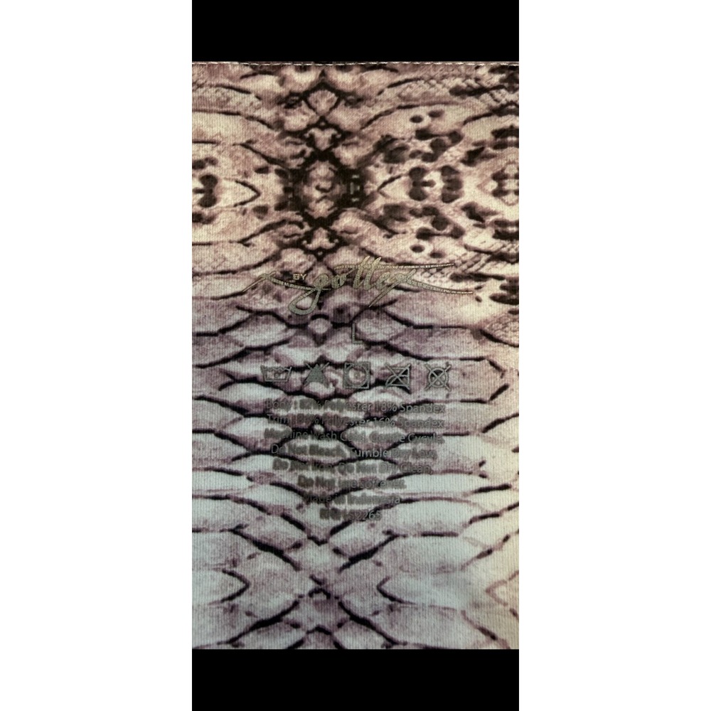 X By Gottex Womens Purple Snakeskin High Waist Athletic Leggings with Pockets‎ L - Picture 9 of 13